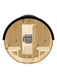 8ft Sauna | electric | Black High Performance Metal Roof | No Rear Window | Standard Door