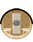 8ft Sauna | electric | Black High Performance Metal Roof | No Rear Window | Full Glass Door