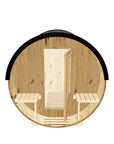 8ft Sauna | noheat | Black High Performance Metal Roof | No Rear Window | Standard Door