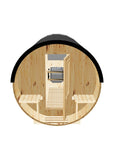 10ft Sauna | electric | Black High Performance Metal Roof | 30" x 30" XL Rear Window | Standard Door