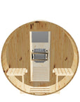 8ft Sauna | electric | No Roof | 30" x 30" XL Rear Window | Full Glass Door