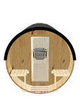 10ft Sauna | electric | Black High Performance Metal Roof | No Rear Window | Full Glass Door