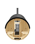 8ft Sauna | wood | Black High Performance Metal Roof | 30" x 30" XL Rear Window | Standard Door