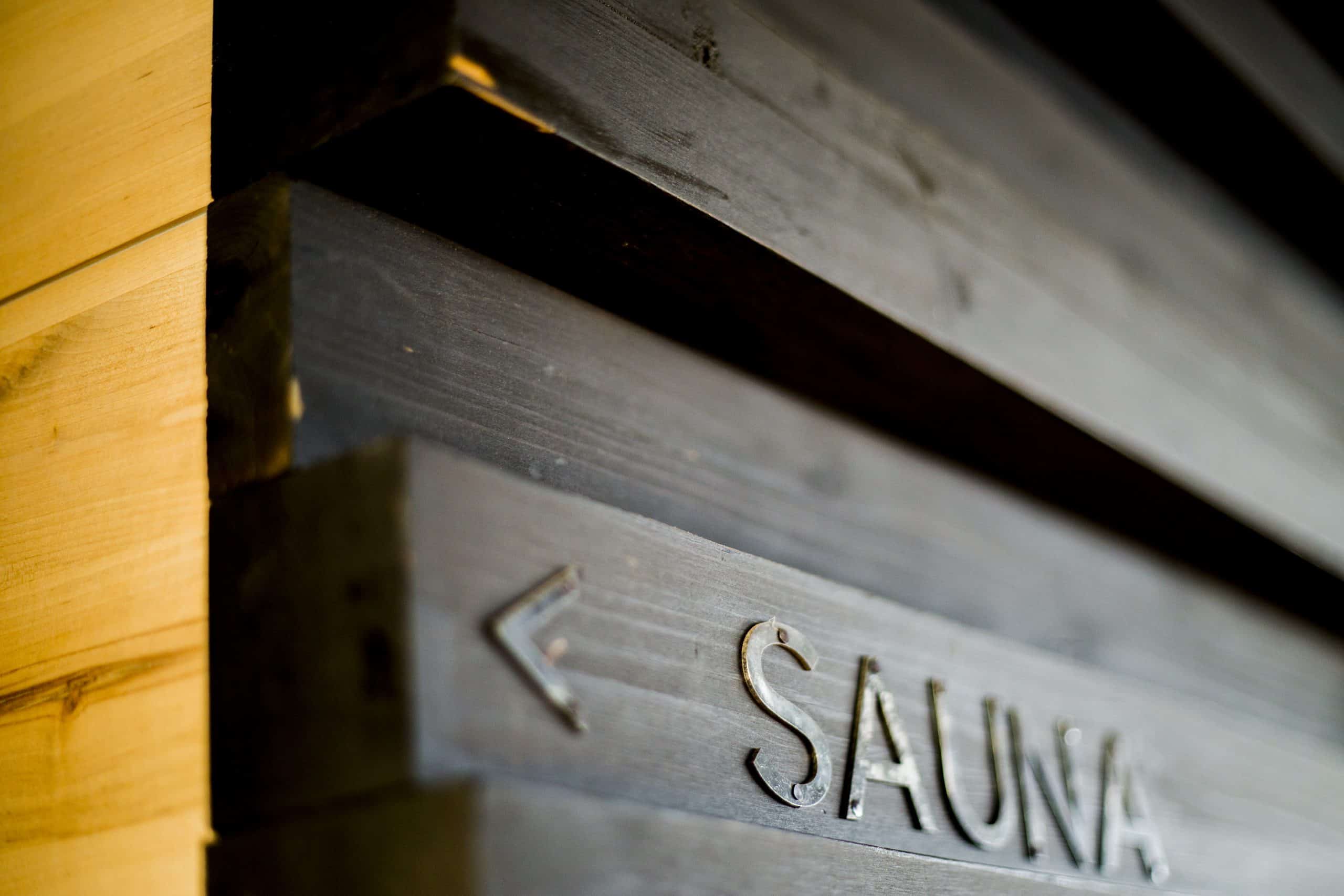 Loyly Sauna Sign Cedar